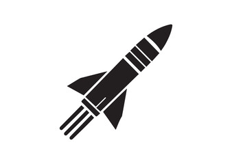 Missile Silhouette Vector Illustration