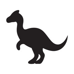 dragons silhouette on white background vector