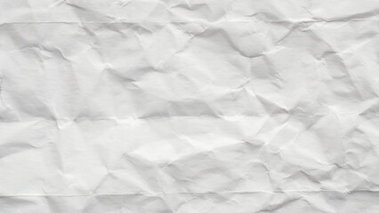 Abstract white crumpled and creased recycle paper texture background