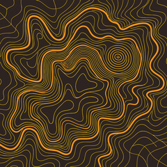 Background of the topographic map. Topographic map lines, contour background. Geographic abstract grid