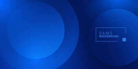 Modern background blue gradations circle shape style. trendy