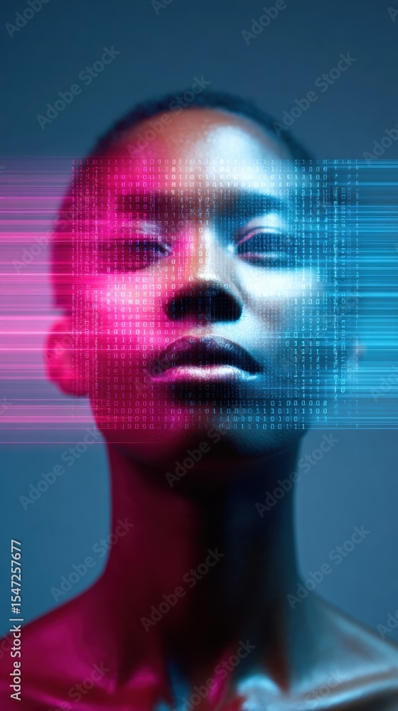 Poster AI-Powered Recruitment System with Facial Recognition and Digital Profiles Showcasing Automation Efficiency in Modern HR Talent Acquisition