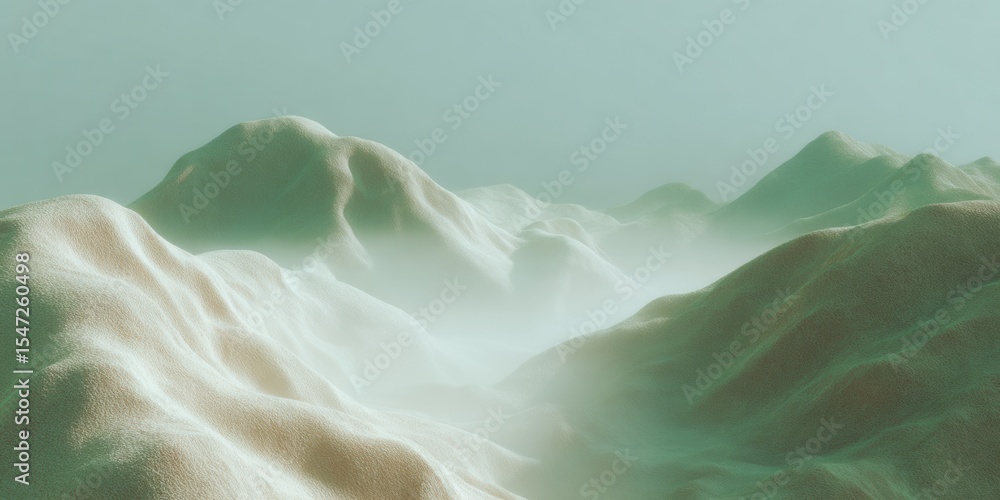 Aufkleber Digital Topographic Map with Flowing Terrain Contours for Advanced Geographic Data Visualization and Tech Marketing Innovation