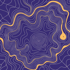 Background of the topographic map. Topographic map lines, contour background. Geographic abstract grid