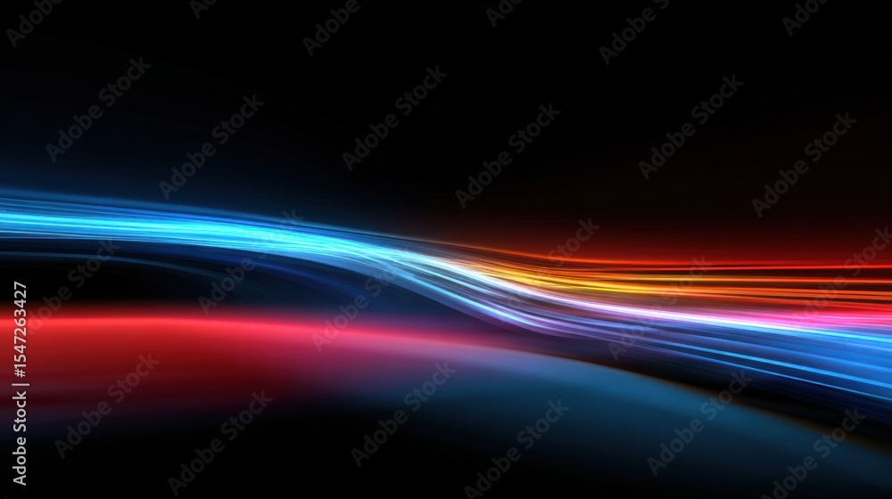 Poster dynamic streaks of light dance across a dark canvas, creating a vibrant and energetic abstract desig