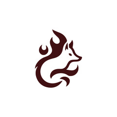 Flame fox logo