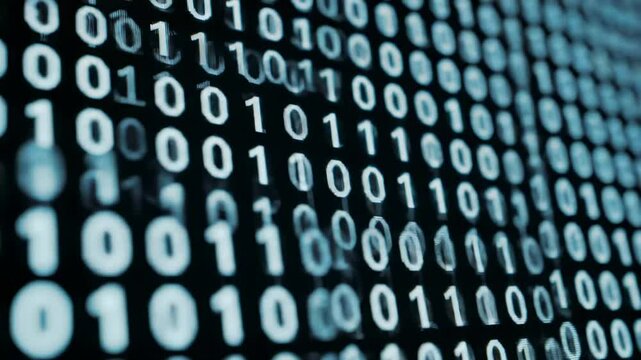 Binary code abstract digital image