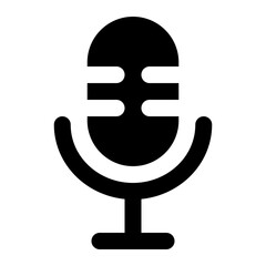 microphone icon for illustration