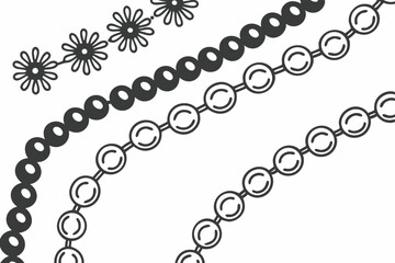 black and white pearl beads