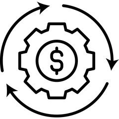 Cashflow Icon Line