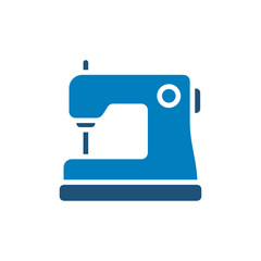 Sewing machine icon vector design in trendy style