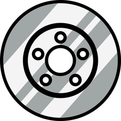 Automotive Disc Brake Rotor Component Icon