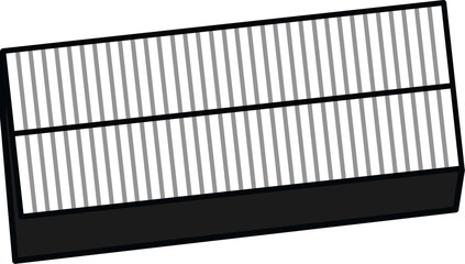 Vertical Stripe Air Filter Element