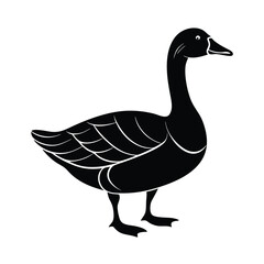 Goose vector silhouette