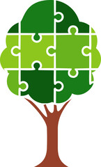 Puzzle Tree Infographic