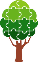 Puzzle Tree Infographic