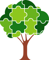 Puzzle Tree Infographic