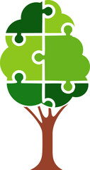 Puzzle Tree Infographic