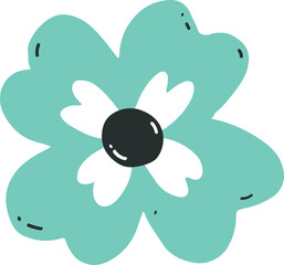 Beautiful flowers clipart design illustration