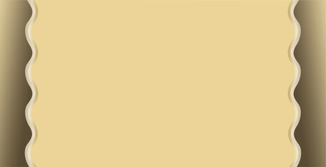 composition of empty space and abstract geometric curved lines in golden brown as background inspiration