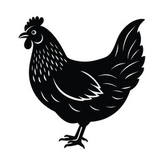 Chick vector silhouette