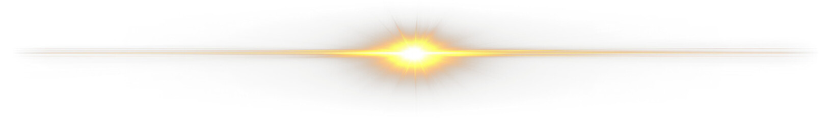 Obraz premium Bright golden light streak across Transparent background. (1)