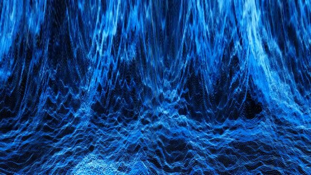 Futuristic abstract digital blue aqua waveform element energy ball release power