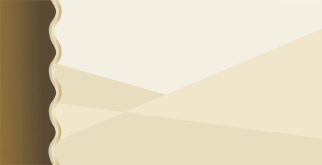 composition of empty space and abstract geometric curved lines in golden brown as background inspiration