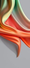 Abstract close-up of draped iridescent fabric