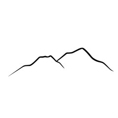Mountain Line Silhouette 