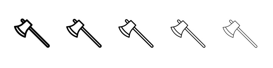 ax tool icon flat illustration set logo