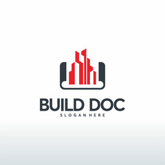 Buildings Document logo designs concept vector, Property symbol, Real estate logo