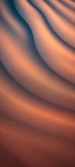 Abstract macro photograph of undulating sand dunes
