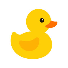 yellow rubber duck vector art.