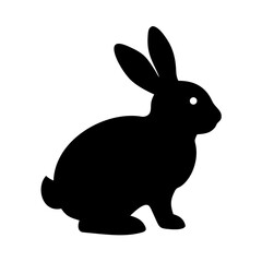 bunny clipart silhouette
