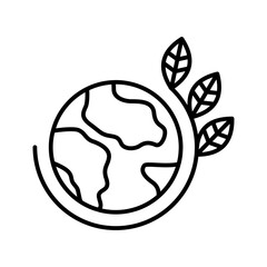 Earth Lineart Icon