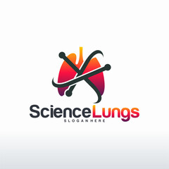 Health Lungs logo designs concept vector, People and lungs logo template