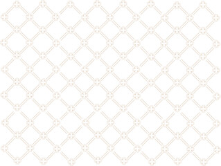 Fototapeta premium Elegant, repeating pattern of delicate, light gray floral designs on a white background.
