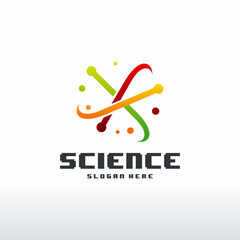 Modern Atomic Science logo designs vector