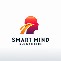 Modern Smart Mind logo designs concept vector, Head Care logo template