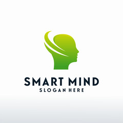 Modern Smart Mind logo designs concept vector, Head Care logo template