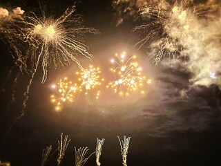 夜空に咲く花火