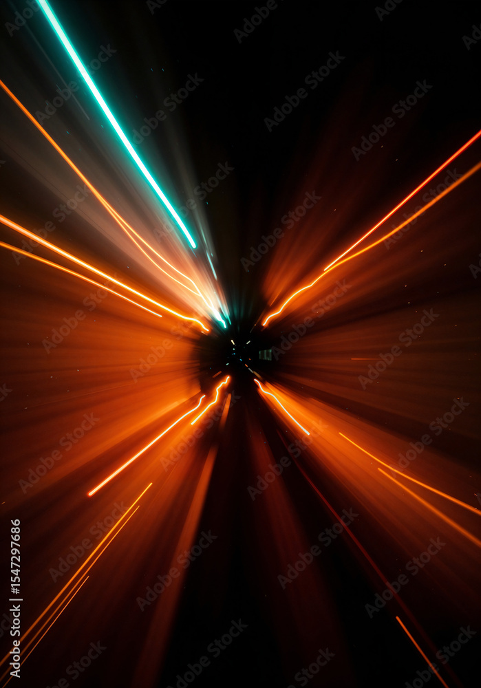 Poster abstract background with blurred light lines . generative ai