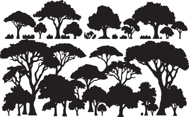 Tree Set , Tree set silhouette 