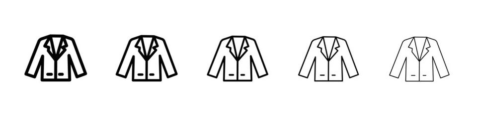 Blazer icon flat illustration set logo