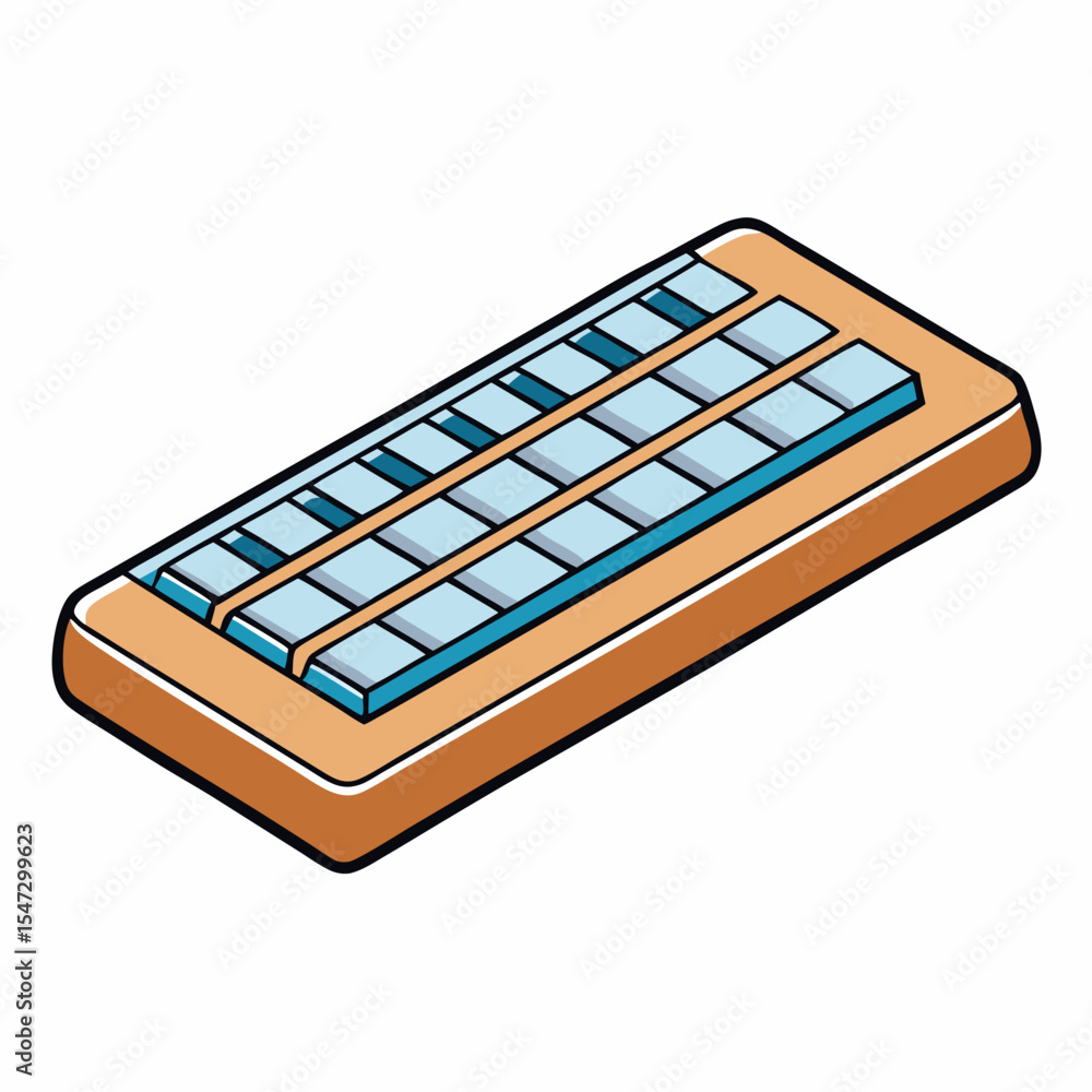 Aufkleber minimalist computer keyboard line art on a white background