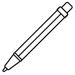 Modern outline stylus pen icon for digital drawing and note taking