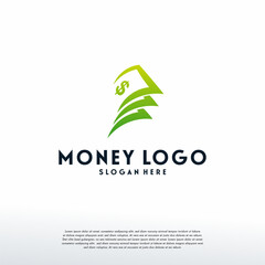 Fototapeta premium Money Logo designs template vector, Finance logo designs vector, Logo symbol icon