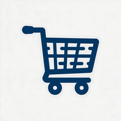 Shopping cart icon. Black shopping cart vector isolated on white background. Shopping cart trolley icon vector. Shopping cart icon in flat style. vector illustration. eps 10