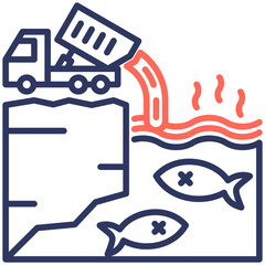 Contaminated River Icon